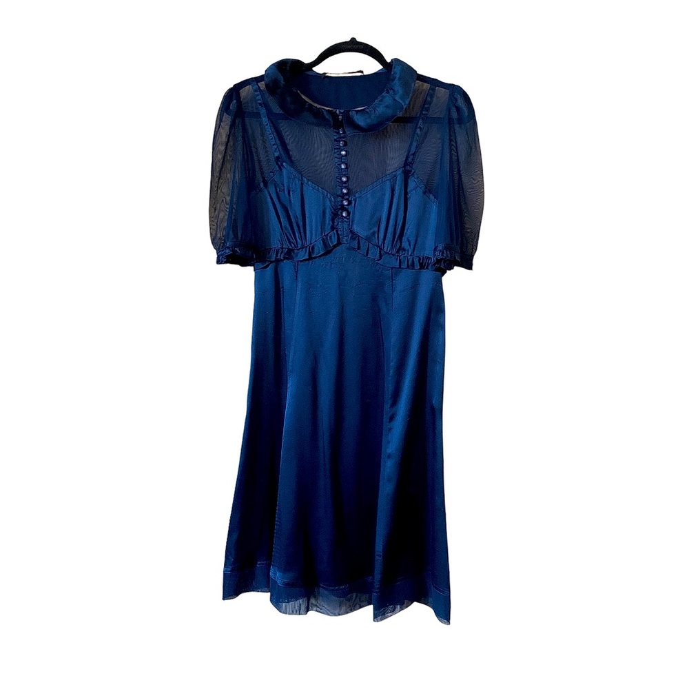 MARC JACOBS NAVY SILK DRESS SIZE 4